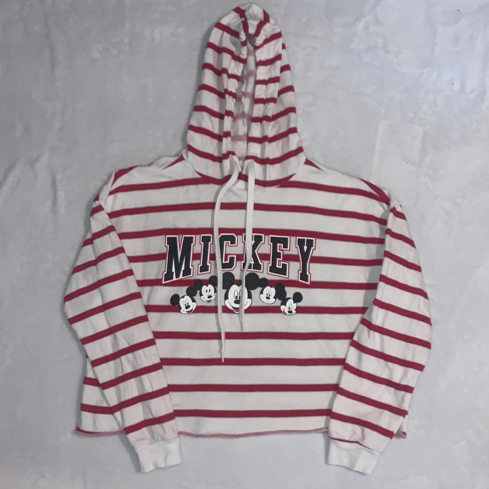 disney mickey mouse cropped hoodie